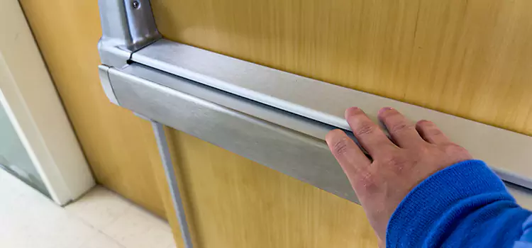 Installing a Push Bar on a Door Friendswood